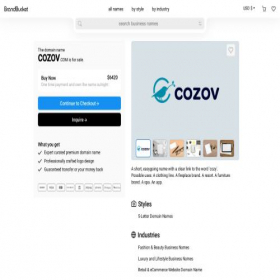 Скриншот главной страницы сайта cozov.com