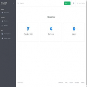 Скриншот главной страницы сайта cp.llhost-inc.eu