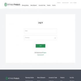 Скриншот главной страницы сайта cp.w-fintech.online