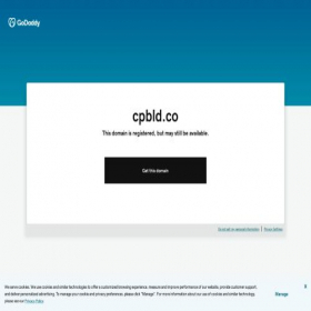 Скриншот главной страницы сайта cpbld.co