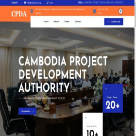 Скриншот главной страницы сайта cpda-gov.org