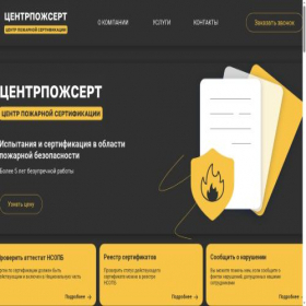Скриншот главной страницы сайта cps-standard.ru