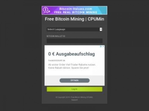 Скриншот главной страницы сайта cpumin.com
