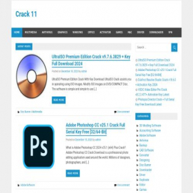 Скриншот главной страницы сайта crack11.com