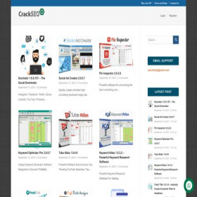 Скриншот главной страницы сайта crackseo.net