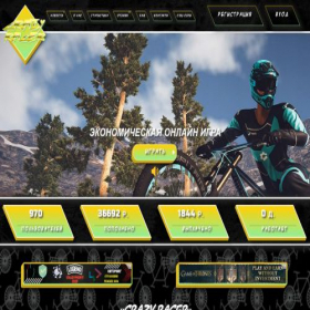 Скриншот главной страницы сайта crazy-racer.org