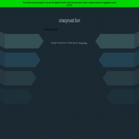 Скриншот главной страницы сайта crazyrust.fun