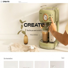 Скриншот главной страницы сайта create-store.com