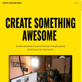 Скриншот главной страницы сайта createawesomemedia.com