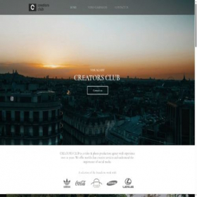Скриншот главной страницы сайта creatorsclub.eu
