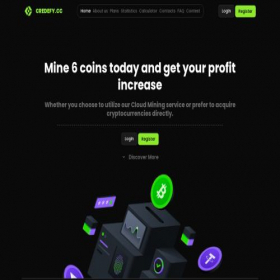 Скриншот главной страницы сайта credefy.cc