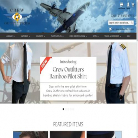 Скриншот главной страницы сайта crewoutfitters.com