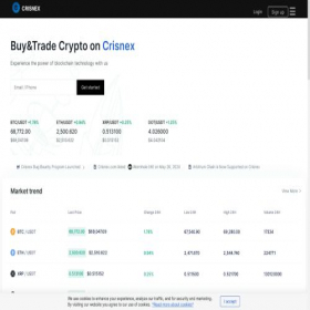 Скриншот главной страницы сайта crisnex.com
