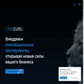 Скриншот главной страницы сайта crmguru.ru