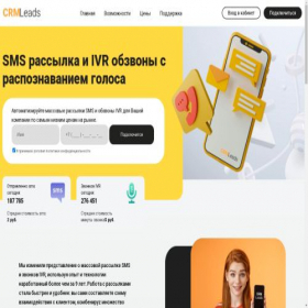 Скриншот главной страницы сайта crmleads.tech