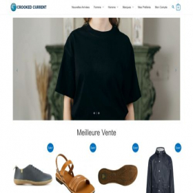 Скриншот главной страницы сайта crookedcurrent.com