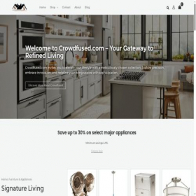 Скриншот главной страницы сайта crowdfused.com