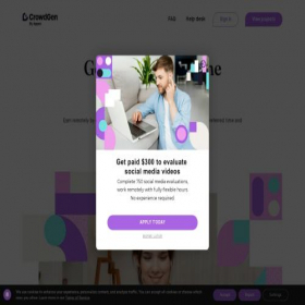 Скриншот главной страницы сайта crowdgen.com