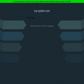 Скриншот главной страницы сайта crp-system.com