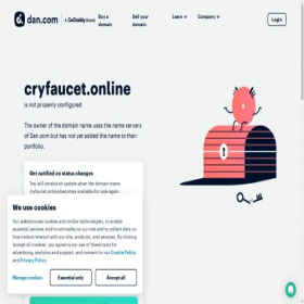 Скриншот главной страницы сайта cryfaucet.online