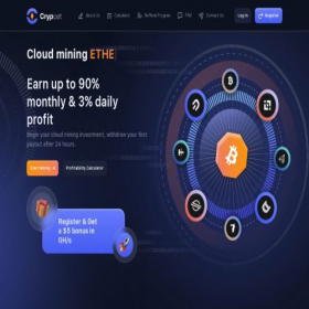 Скриншот главной страницы сайта crypcet.com
