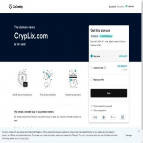 Скриншот главной страницы сайта cryplix.com