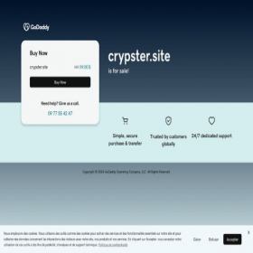 Скриншот главной страницы сайта crypster.site
