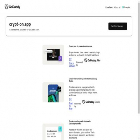 Скриншот главной страницы сайта crypt-on.app