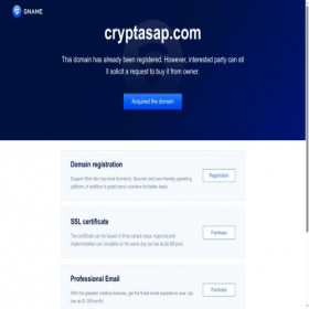 Скриншот главной страницы сайта cryptasap.com