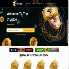 Скриншот главной страницы сайта cryptco.online