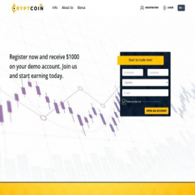 Скриншот главной страницы сайта cryptcoin24.com