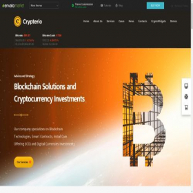 Скриншот главной страницы сайта crypterio.stylemixthemes.com