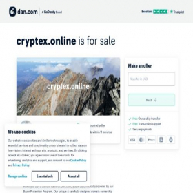 Скриншот главной страницы сайта cryptex.online