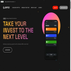 Скриншот главной страницы сайта cryptex.to