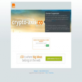 Скриншот главной страницы сайта crypto-axis.co