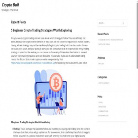 Скриншот главной страницы сайта crypto-bull.io