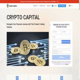 Скриншот главной страницы сайта crypto-capitalapp.com