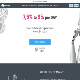 Скриншот главной страницы сайта crypto-deal.net
