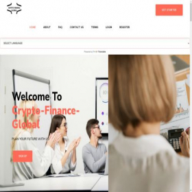 Скриншот главной страницы сайта crypto-finance-global.com