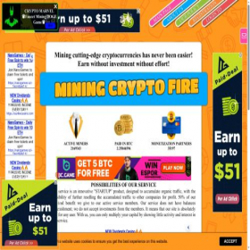 Скриншот главной страницы сайта crypto-fire.website