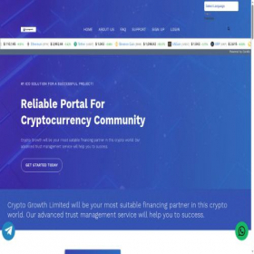 Скриншот главной страницы сайта crypto-growth.net