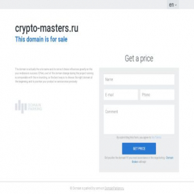 Скриншот главной страницы сайта crypto-masters.ru