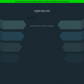 Скриншот главной страницы сайта crypto-max.com