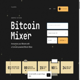 Скриншот главной страницы сайта crypto-mix.com