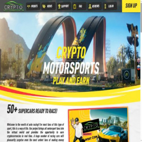 Скриншот главной страницы сайта crypto-motorsports.com