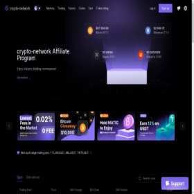 Скриншот главной страницы сайта crypto-network.com
