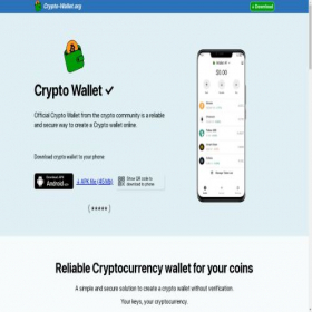 Скриншот главной страницы сайта crypto-wallet.org