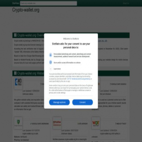 Скриншот главной страницы сайта crypto-wallet.org.siterate.org