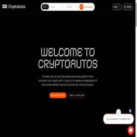 Скриншот главной страницы сайта cryptoautos.com