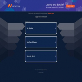 Скриншот главной страницы сайта cryptobinom.com